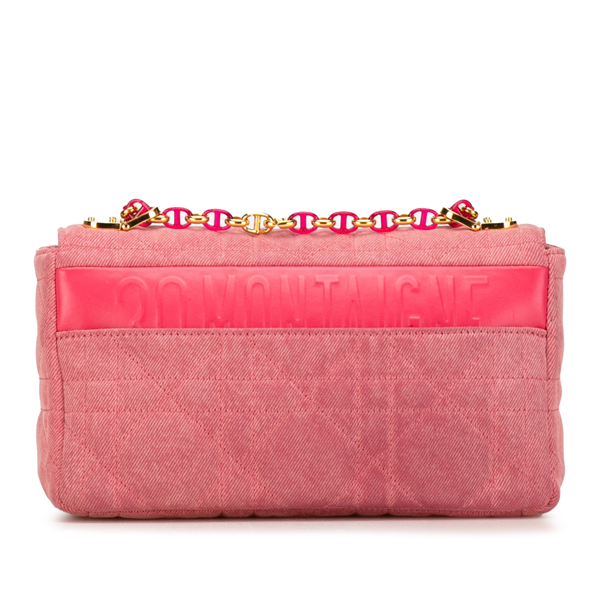 Dior | Pre-Owned Medium Denim Macrocannage Caro Bag | Pink