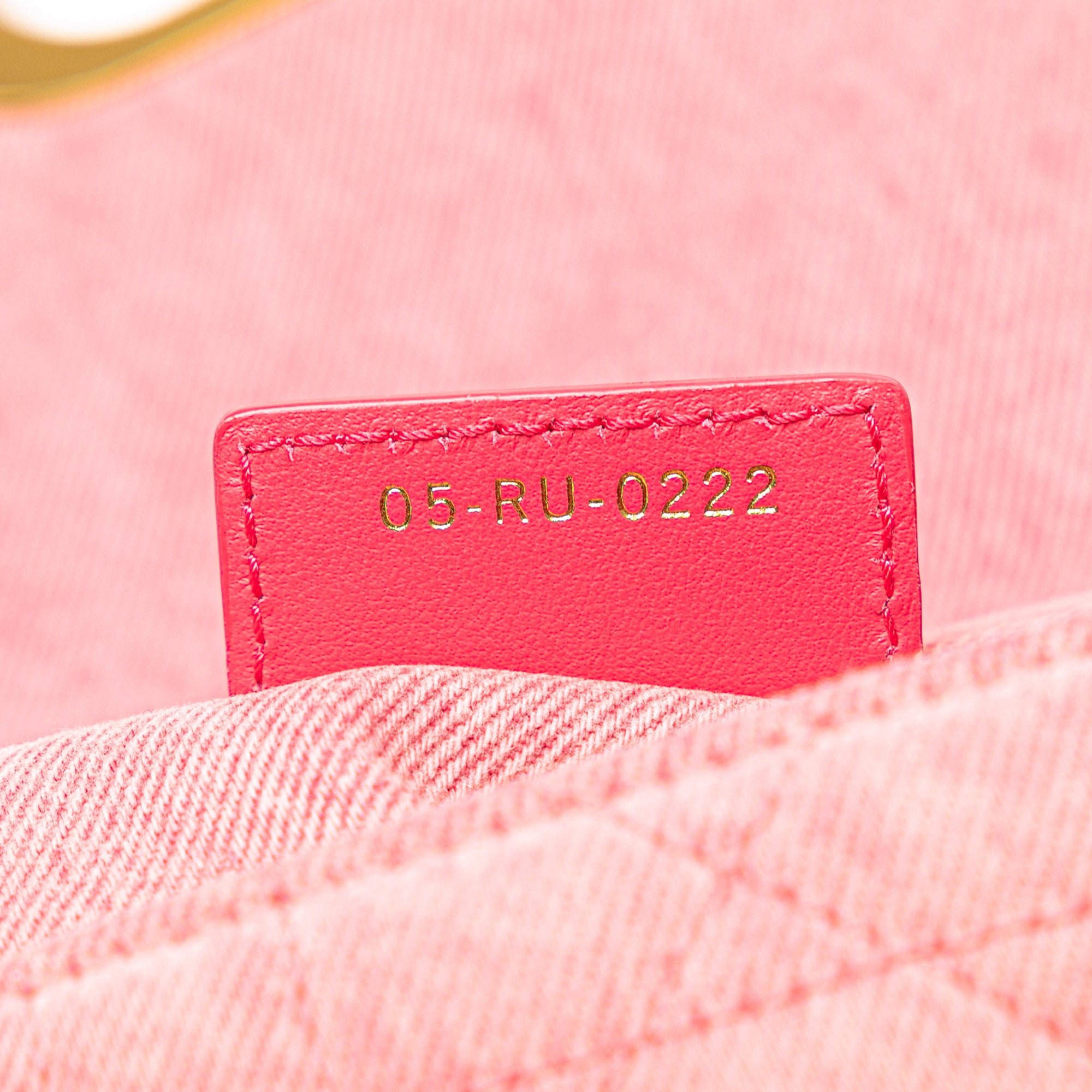 Dior | Pre-Owned Medium Denim Macrocannage Caro Bag | Pink