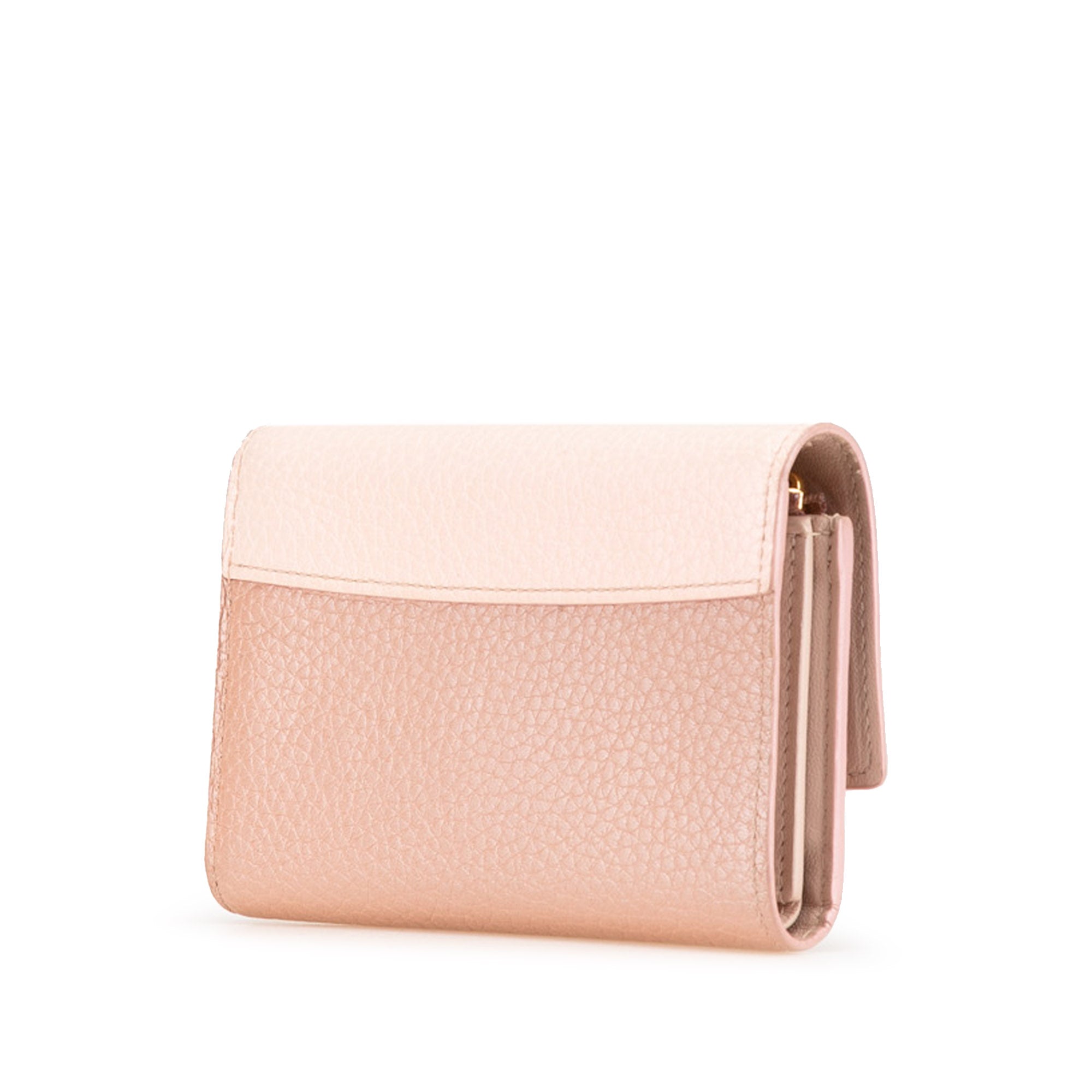Louis Vuitton | Pre-Owned Bicolor Taurillon Capucines Compact Wallet | Pink/Light Pink