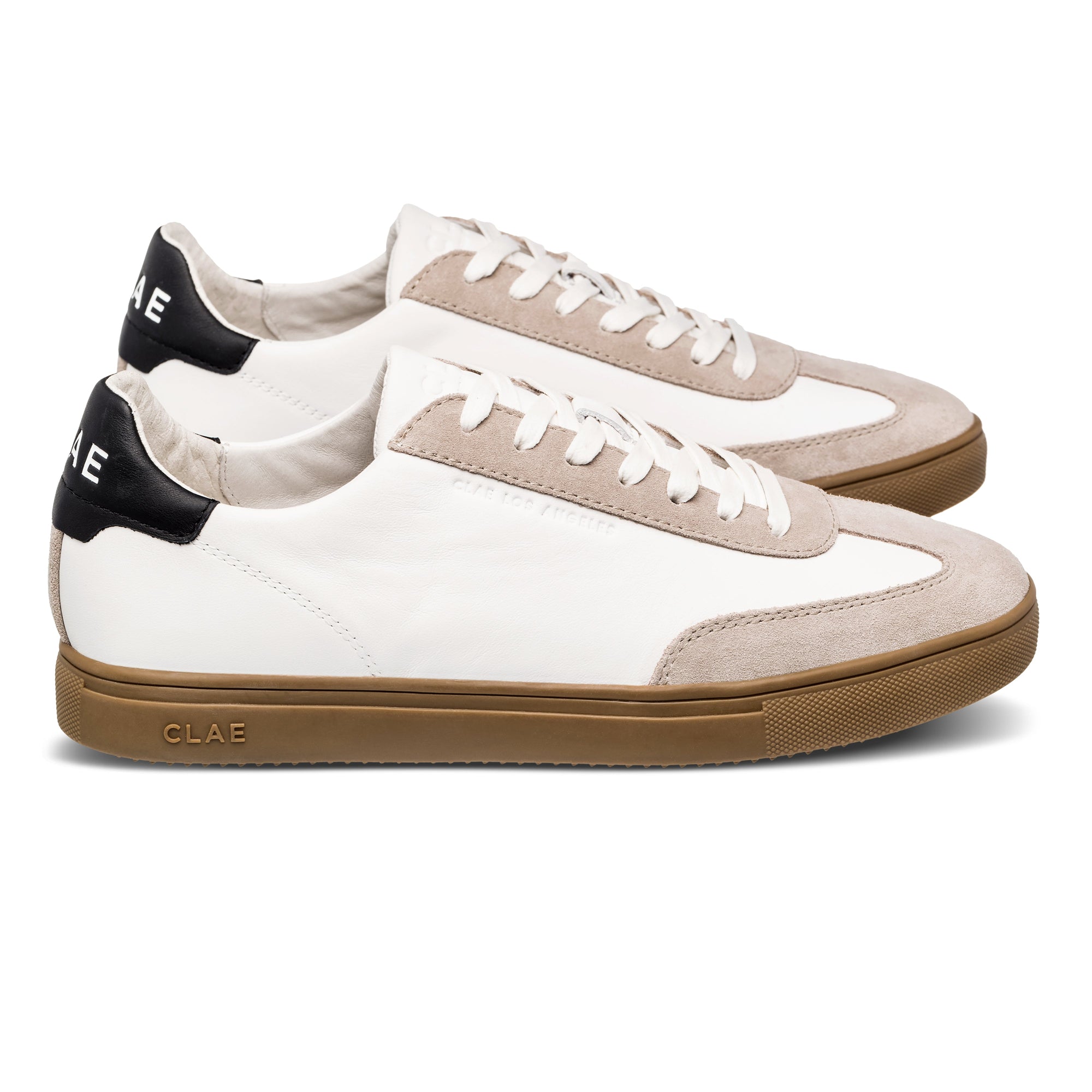 Unisex | Deane | White Leather Grey Dark Gum