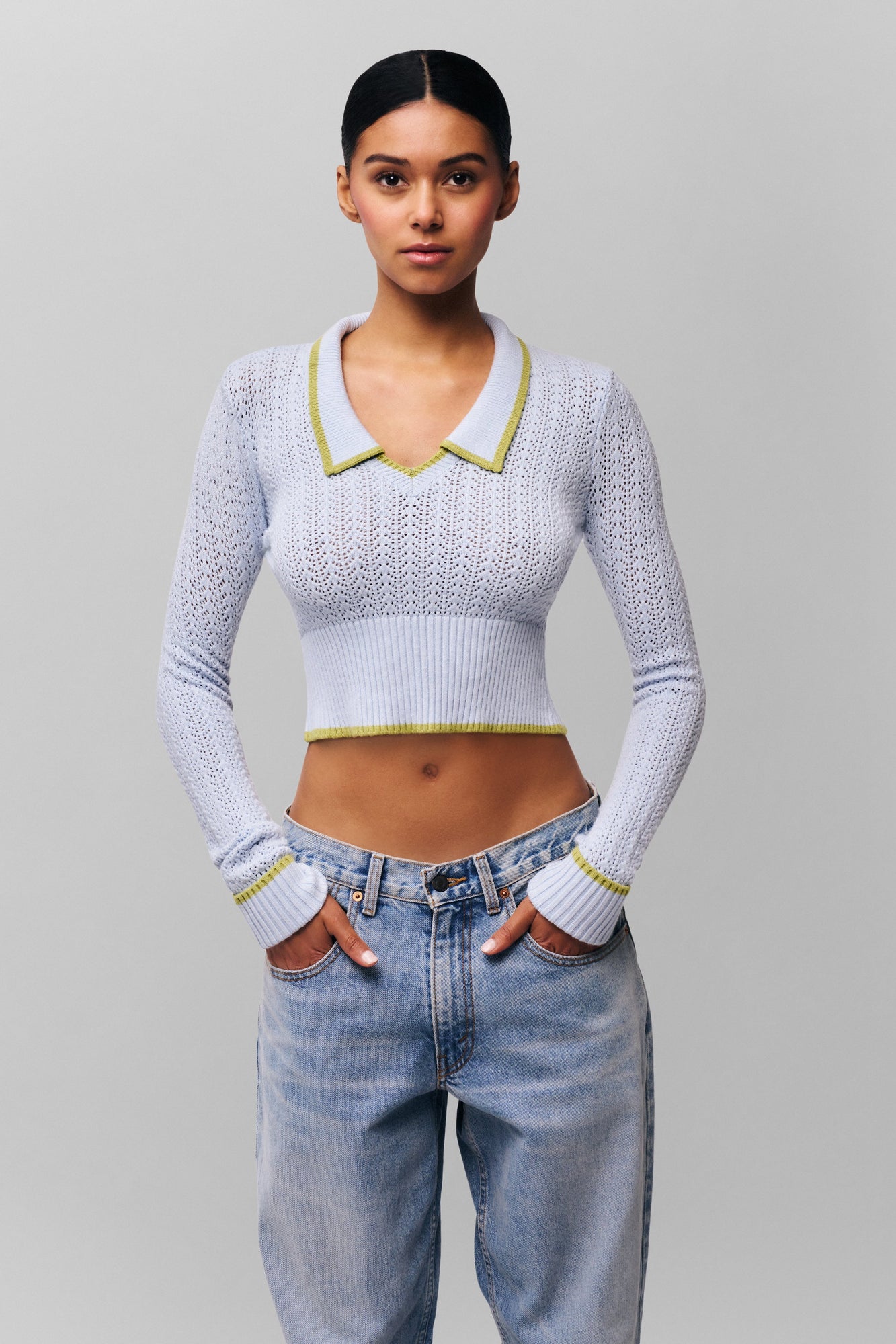 Womens | Charlotte Pullover Knit | Powder Blue