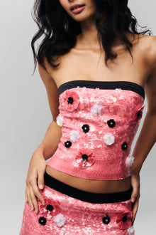 Womens | Ambroise Sequin Tube Top | Ballet Slipper