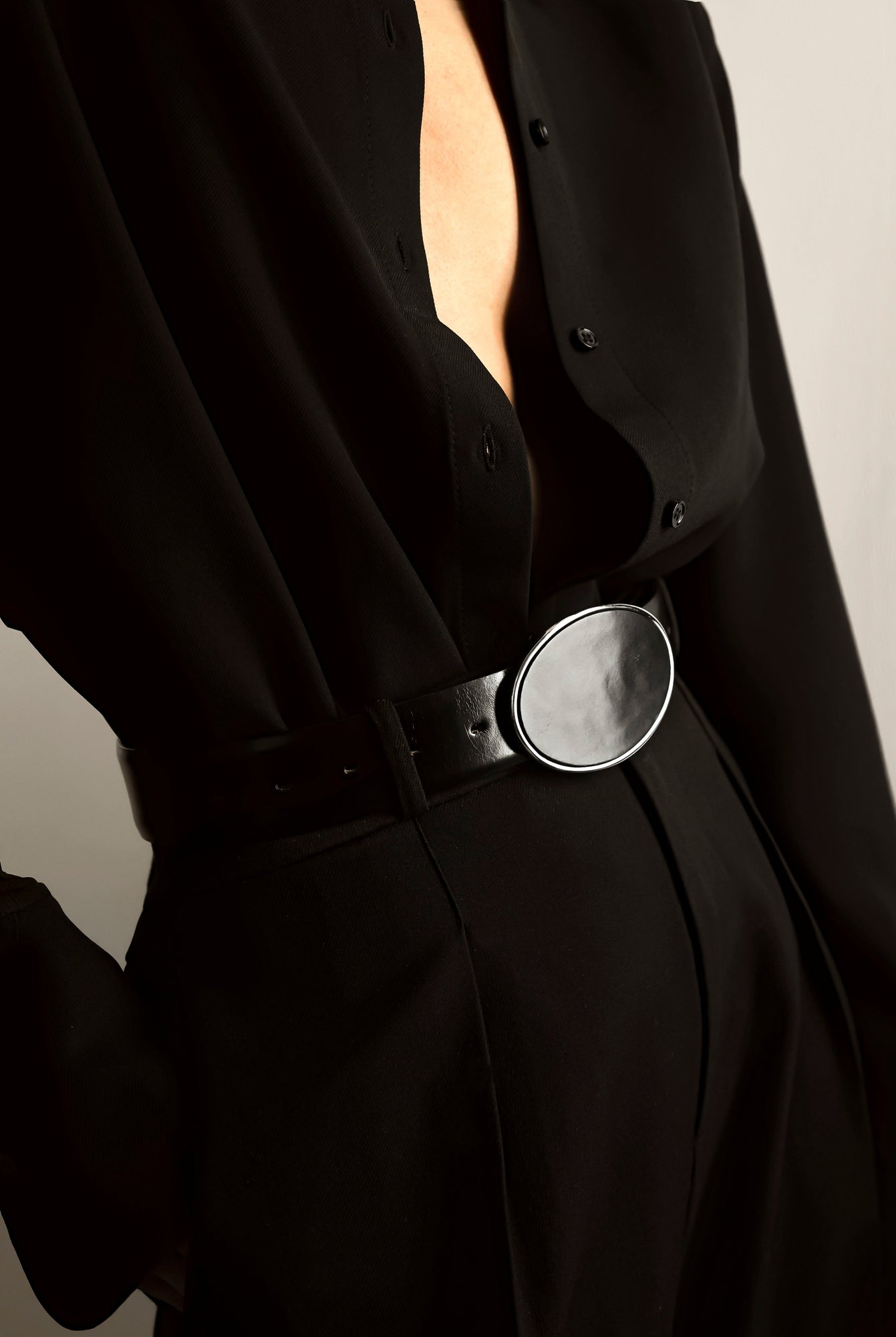 Flint Belt | Black & Silver