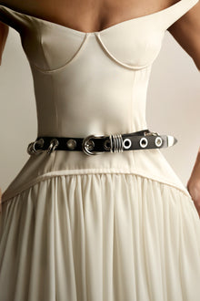 Revenge Belt | Black & Silver