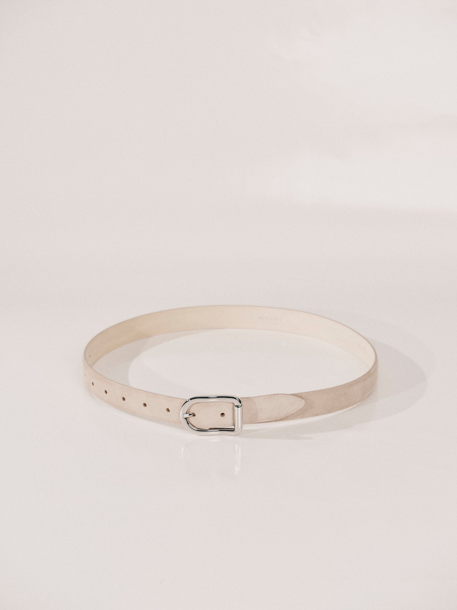 Mija Suede Belt | Blush & Silver
