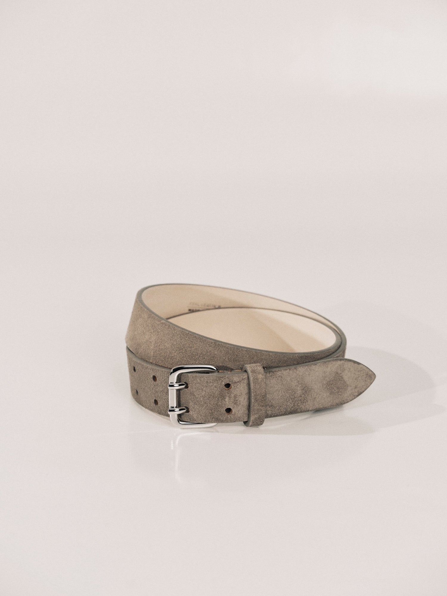 Mini Hutch Suede Light Belt | Grey & Silver