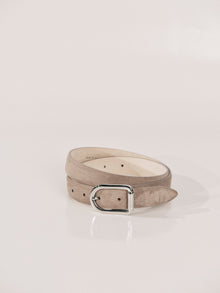 Mija Suede Belt | Lavendar & Silver