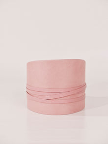Undone Corset Short Calf Hair Belt | Pink