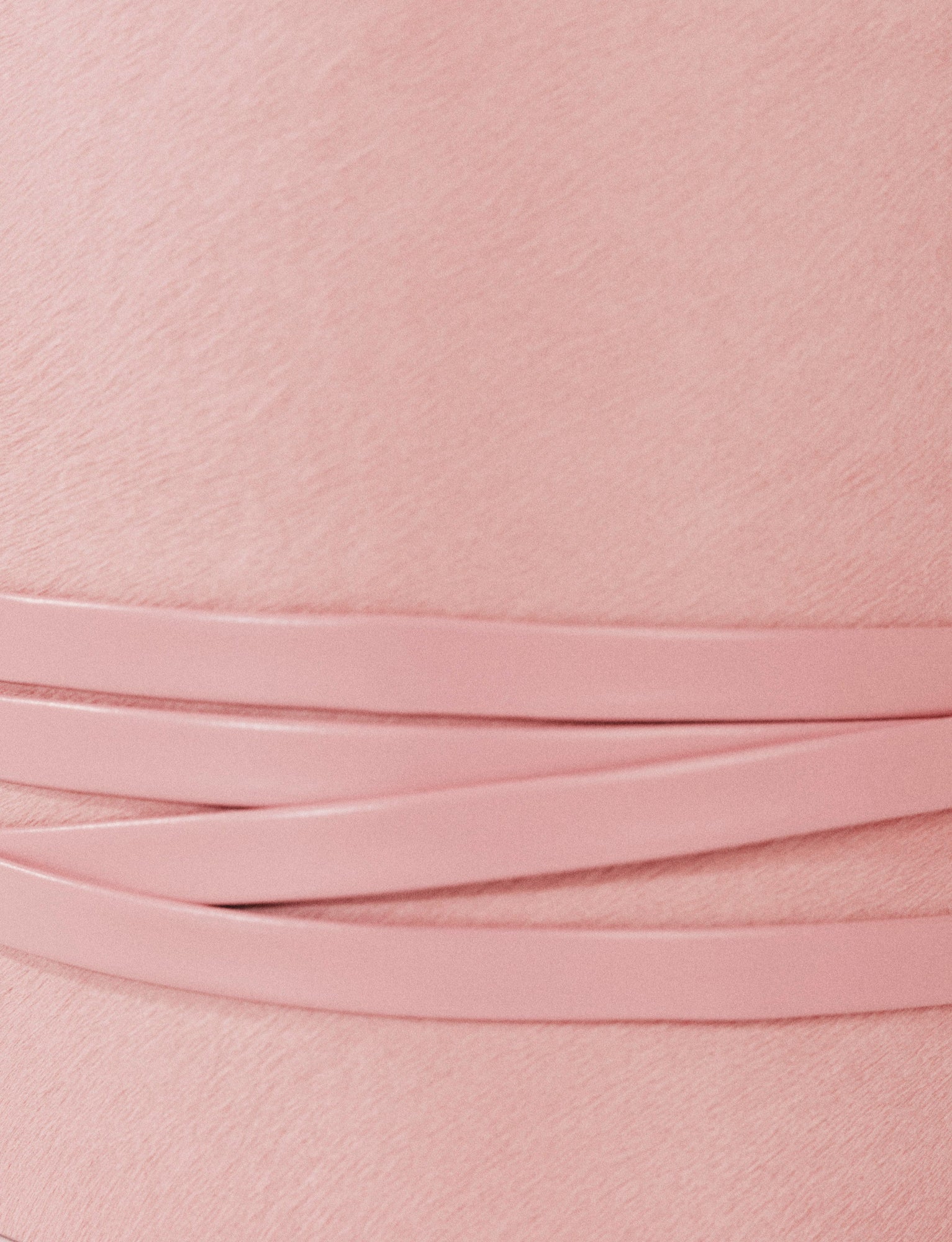 Undone Corset Short Calf Hair Belt | Pink