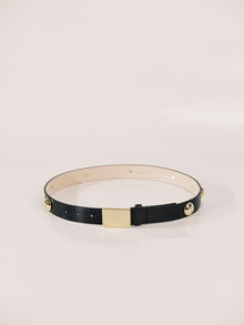 Cassia Belt | Black & 24K Gold