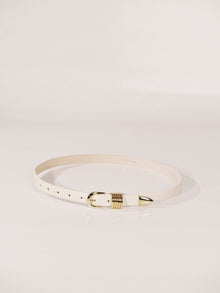 Mini Hollyhock Belt | Ivory & 24K Gold