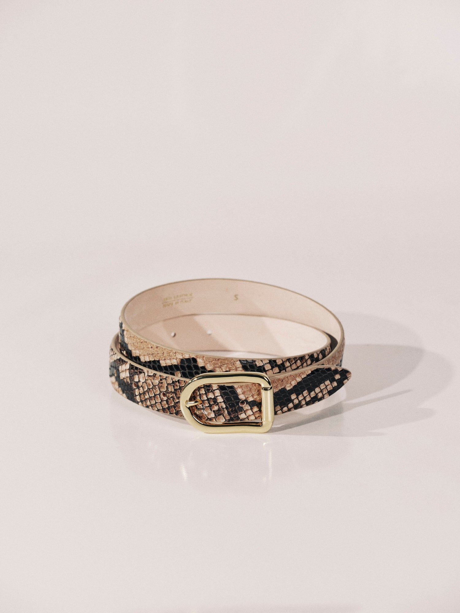Mija Belt | Sahara Snake & 24K Gold