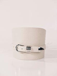 Bodice Corset Short Ivory Ostrich Silver | Ivory Ostrich & Silver