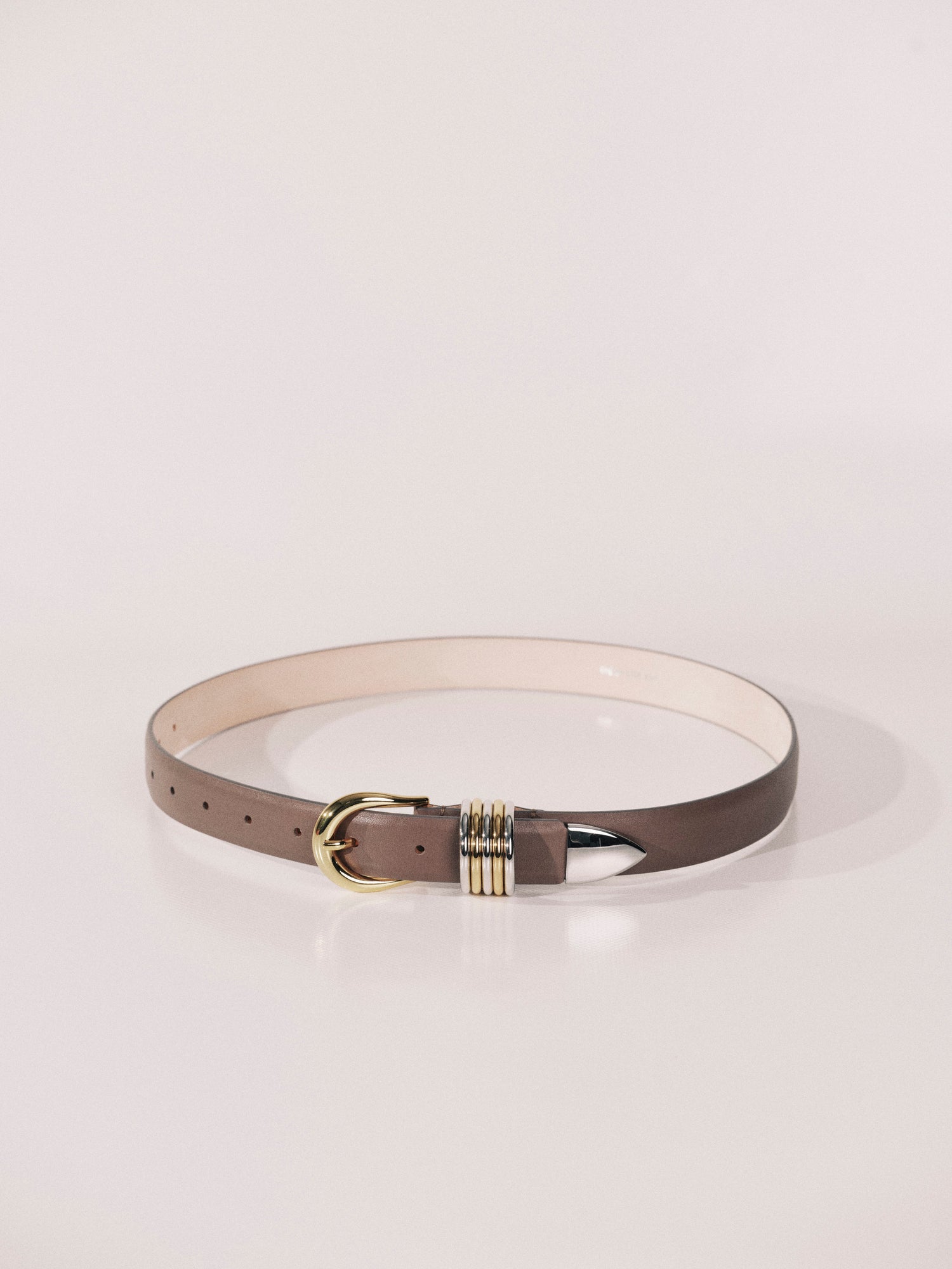 Hollyhock Malt Leather Mixed Metal | Malt & Silver & 24K Gold