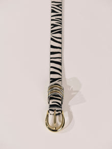 Hollyhock Zebra Calf Hair Mixed Metal | Black & White Zebra Calf Hair & Silver & 24K Gold