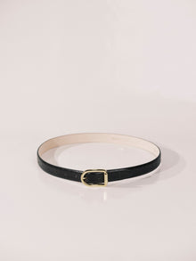 Mija Dark Brown Eel Gold | Dark Brown & 24K Gold