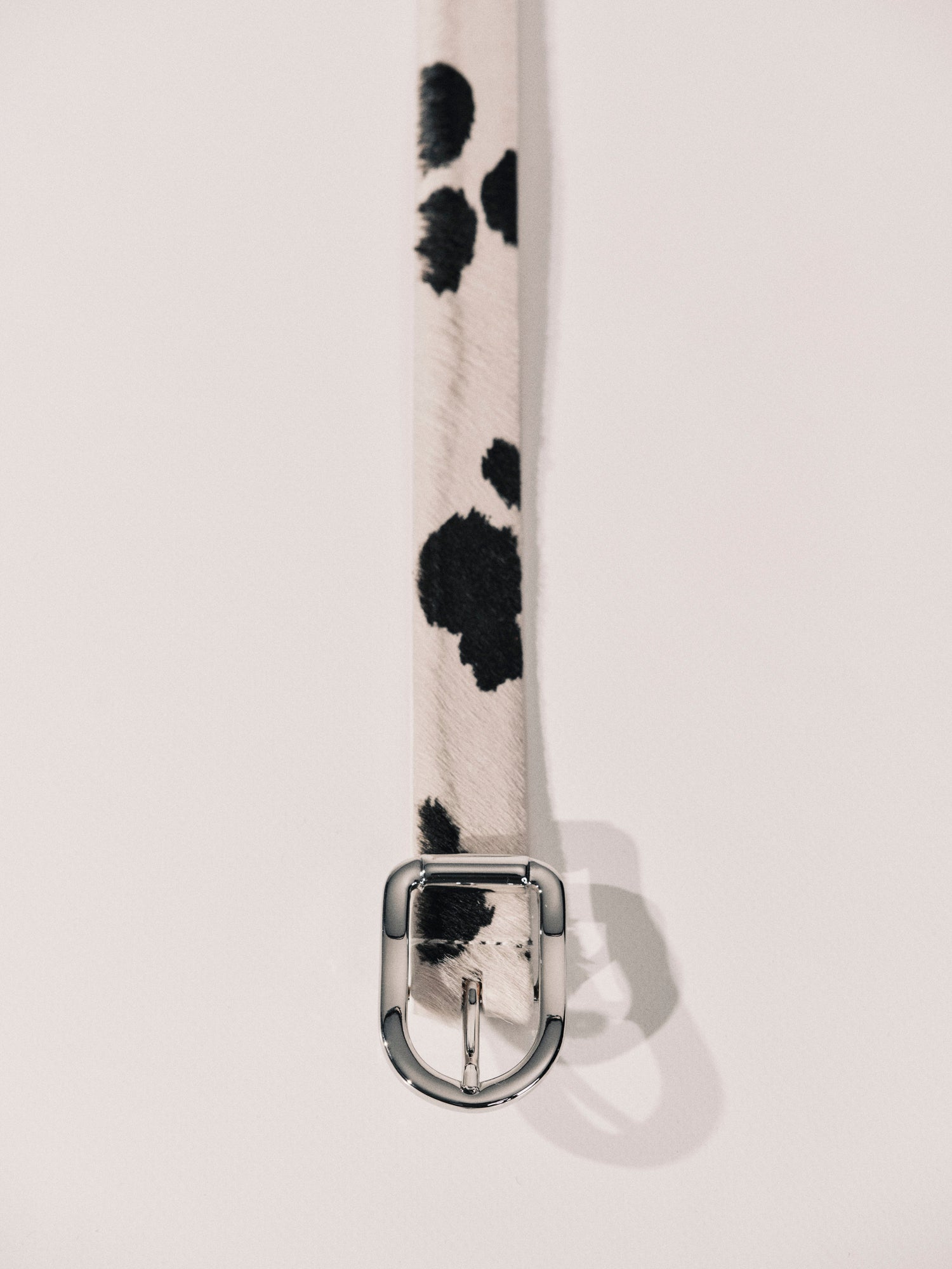 Mija Belt | Black & White & Dalmatian Silver