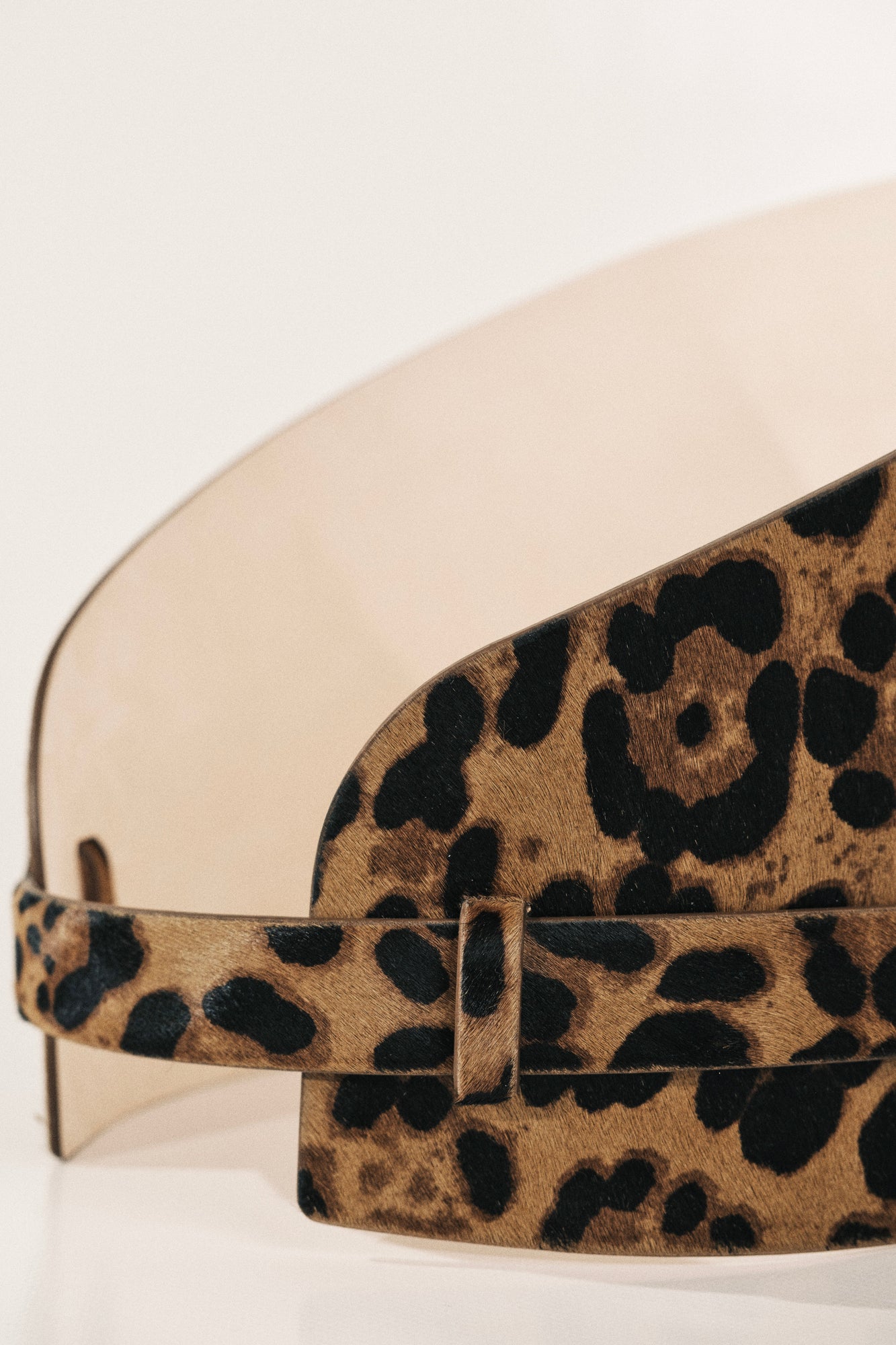 Bodice Belt Calf Hair Belt | Dark Jaguar & 24K Gold