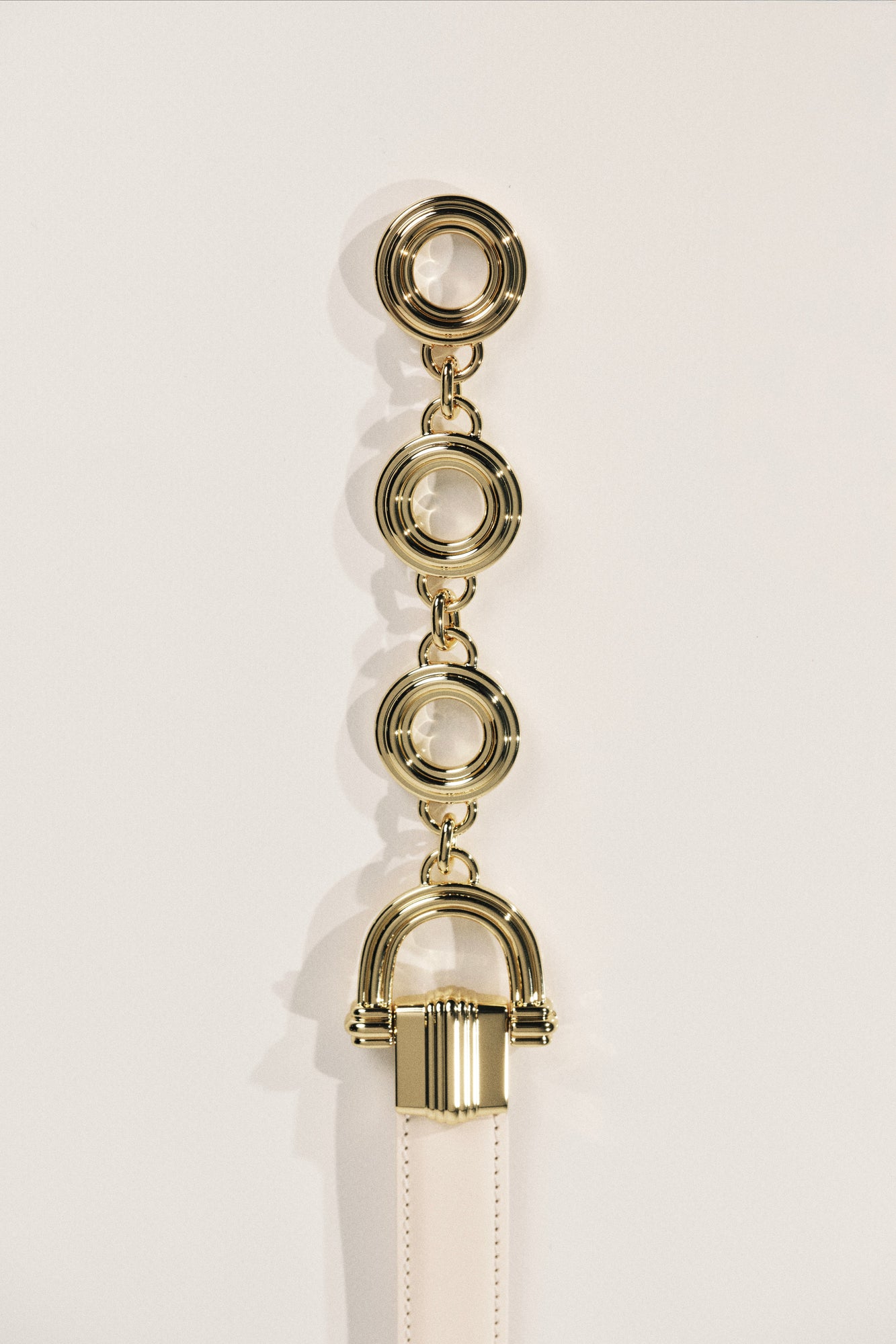 Elysees Belt | Ivory & 24K Gold