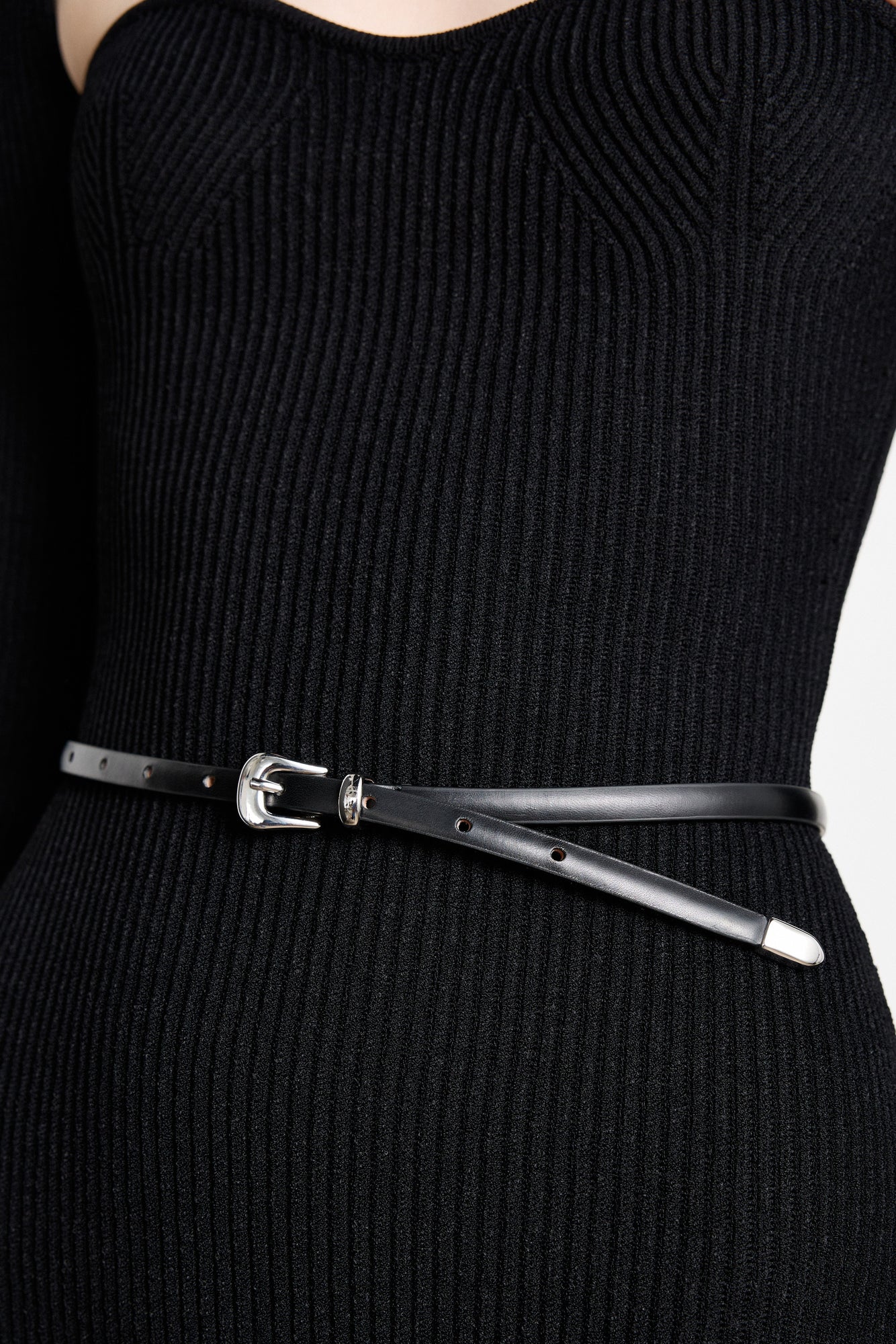 Le Fil Belt | Black & Silver