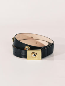 Medora Belt | Black & Mixed Metal