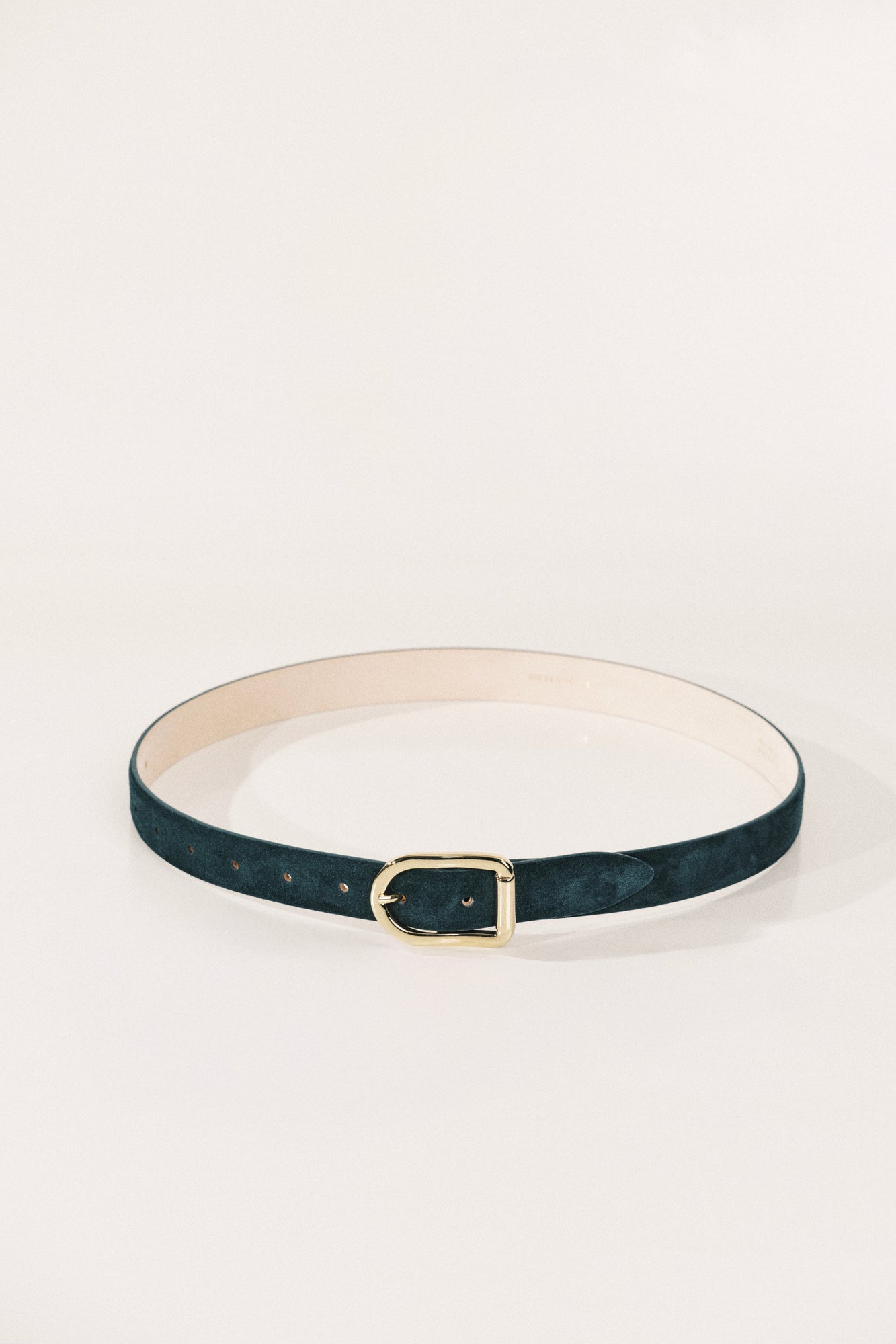 Mija Belt | Emerald Suede & 24K Gold
