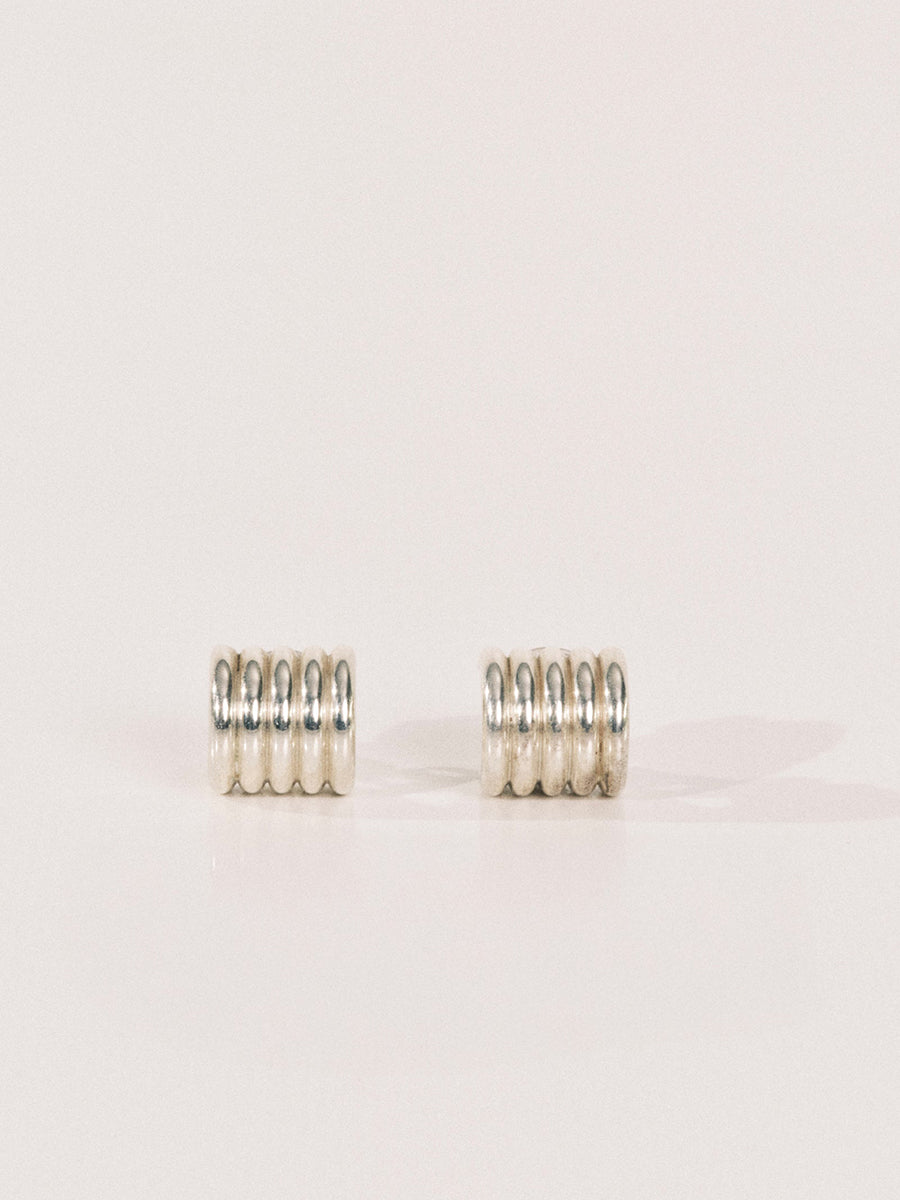 Hollyhock Earrings Small | Sterling Silver