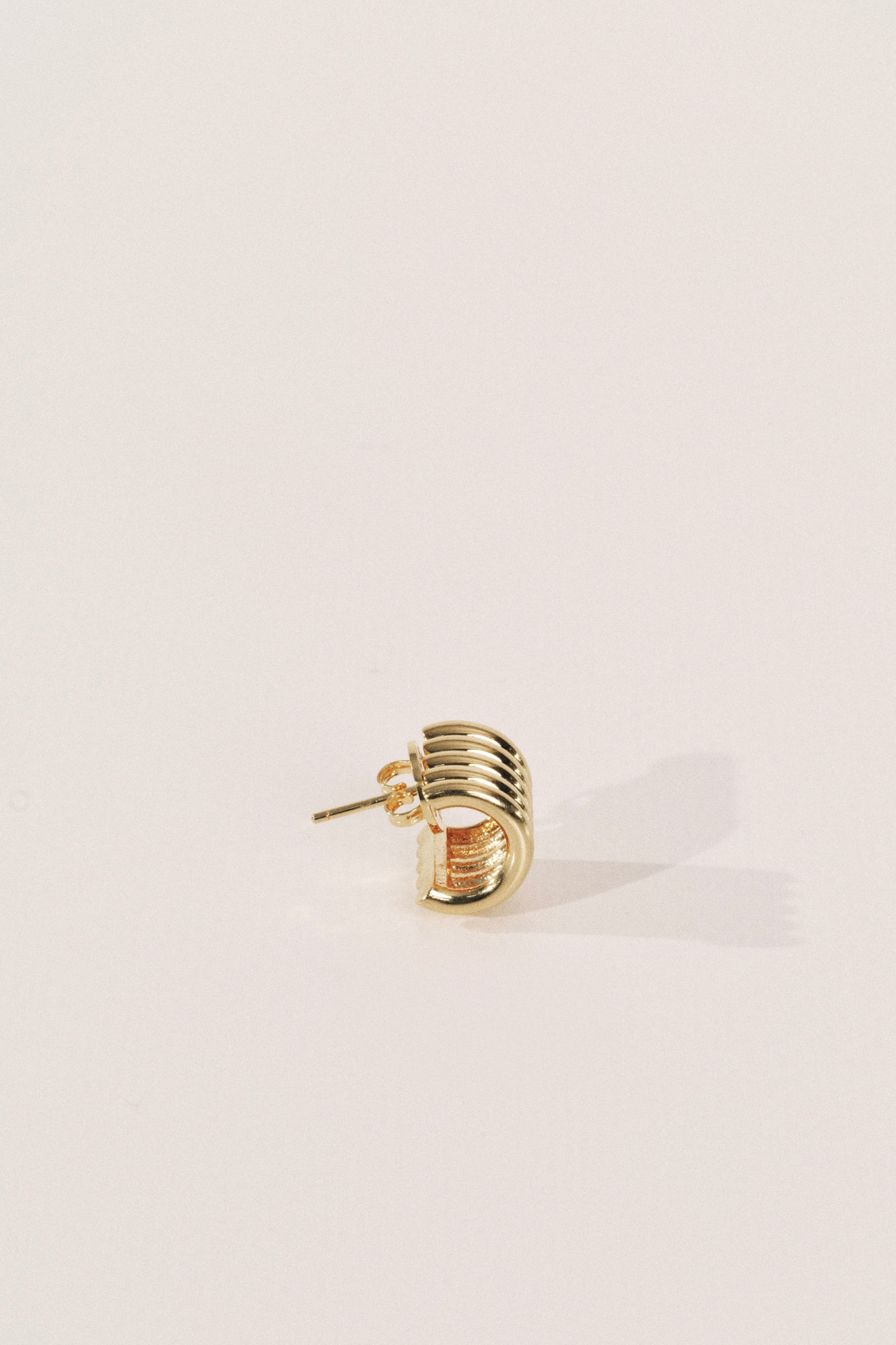 Hollyhock Earrings Small | Gold Vermeil