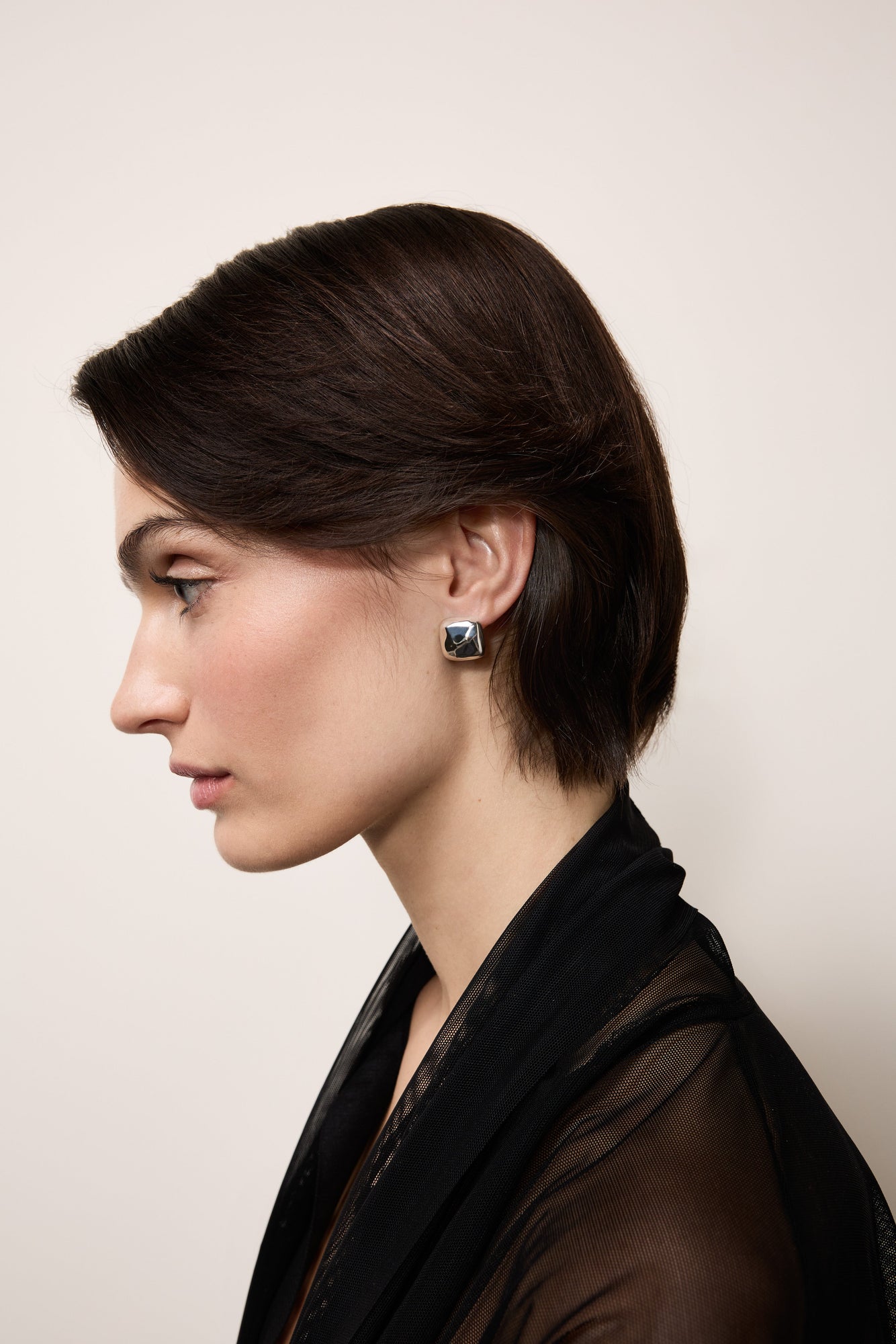 Tetra Earrings Small | Sterling Silver