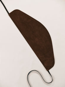 Undone Corset Suede Belt | Chocolate