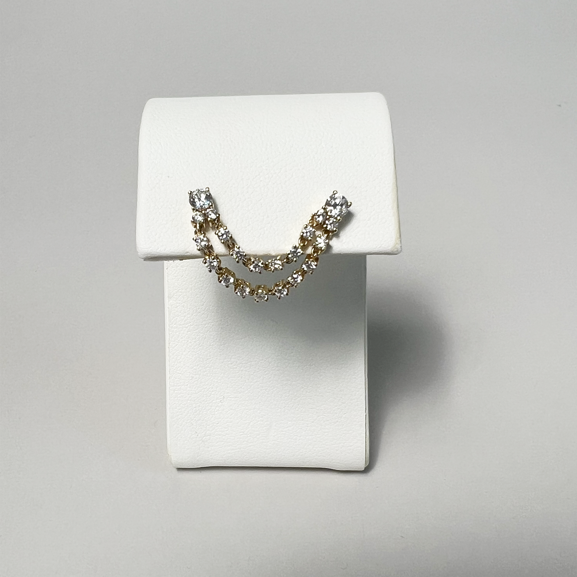 Grand Diamond Double Stud | 14K Yellow Gold | 0.98 CTW (Approx) Round White Diamond