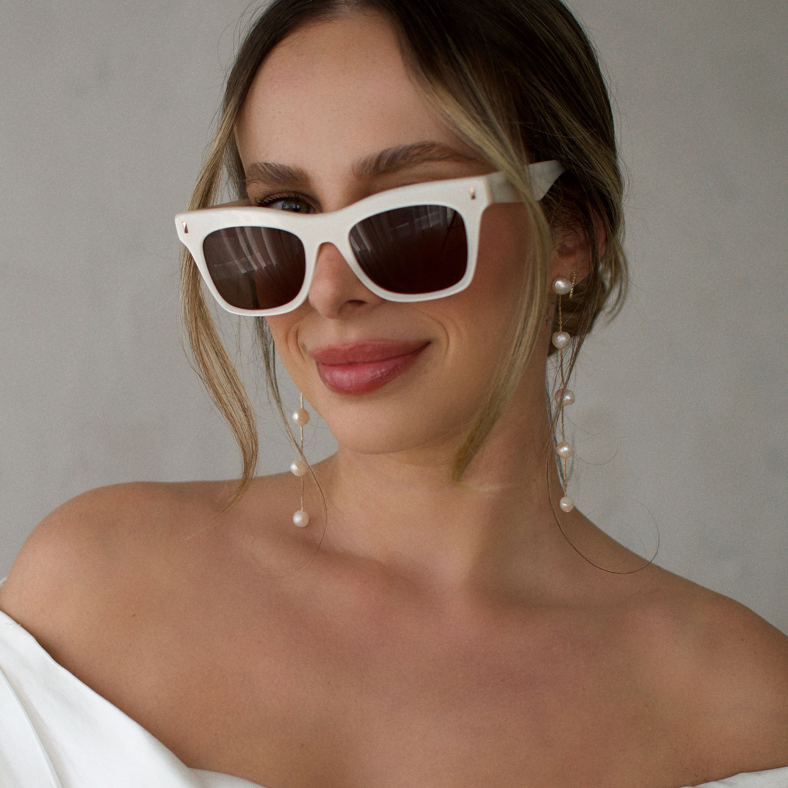 Womens | Bradley Sunglasses | Opaline | Brown Lenses