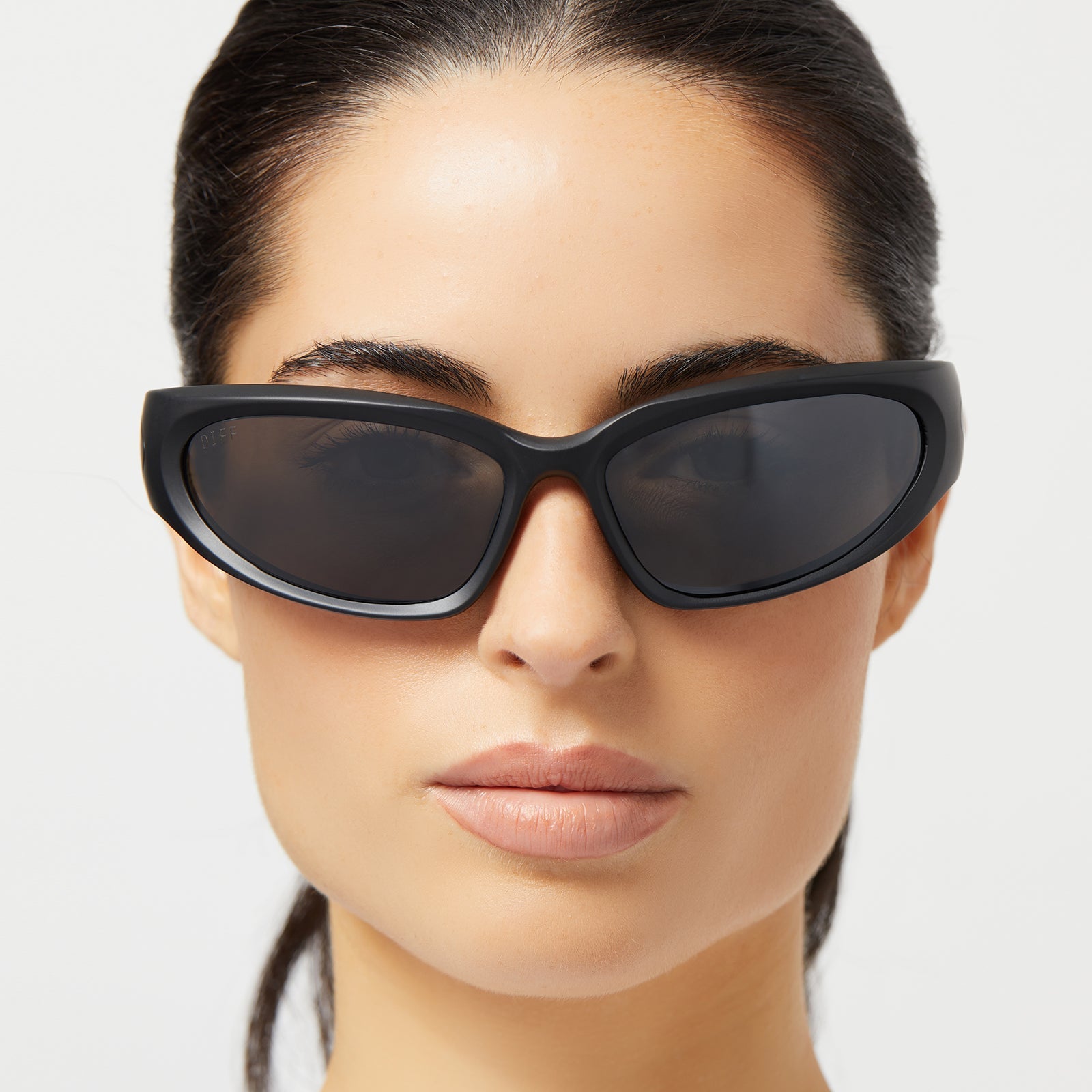 Unisex | Side Out Sunglasses | Matte Black | Grey W/ Silver Flash Polarized Lenses