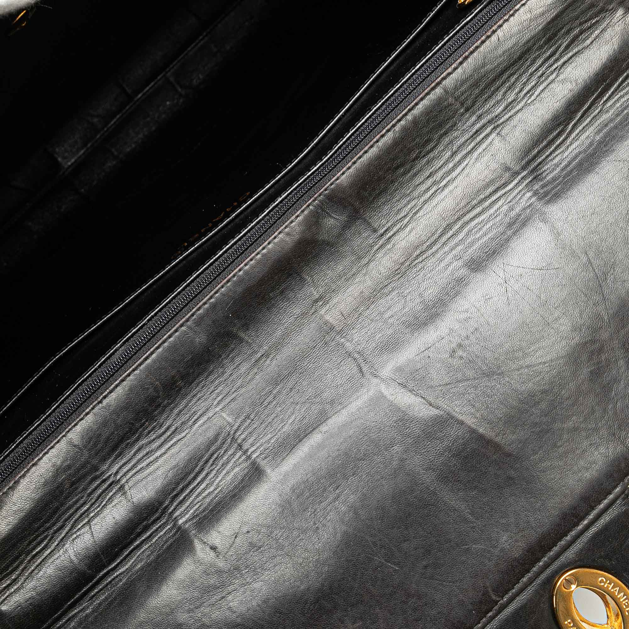 Chanel | Pre-Owned CC Quilted Lambskin Flap Briefcase | Black