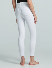 Do It All Denim High-Rise Skinny Jean::White::Back