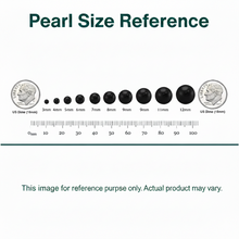 Round Stud Earrings | 14K White Gold | 1/4 Carat Lab Grown Diamond/Black Tahitian Pearl | 11mm - 12mm | G-SI