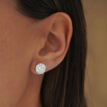 6 Carat Lab Grown Diamond Solitaire Four Prong Stud Earring 14K - Adina's Jewels