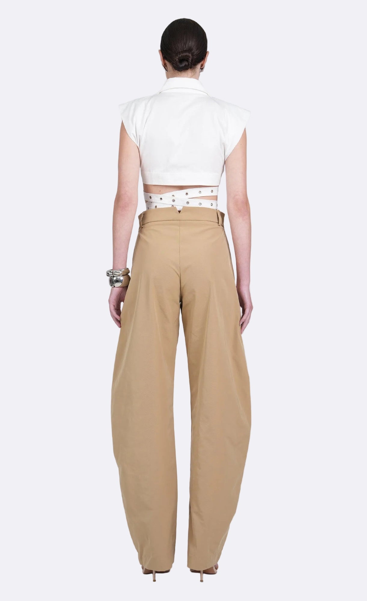 Terry Crop | White