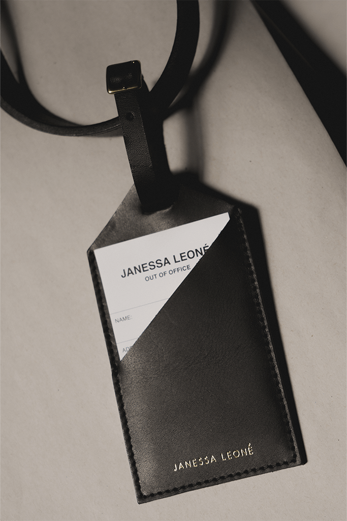 Luggage Tag - Janessa Leone, Black