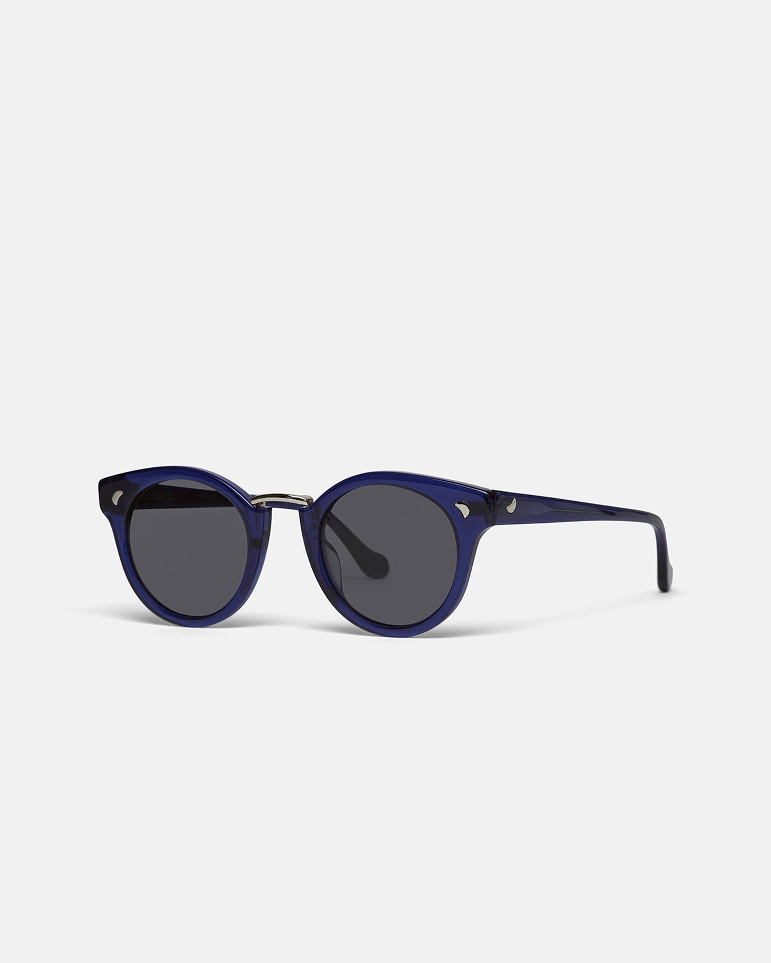 Duy Bio-Plastic Round-Frame Sunglasses | Navy