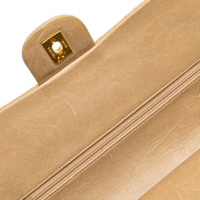 Chanel | Pre-Owned Medium Classic Lambskin Double Flap | Brown/Nude