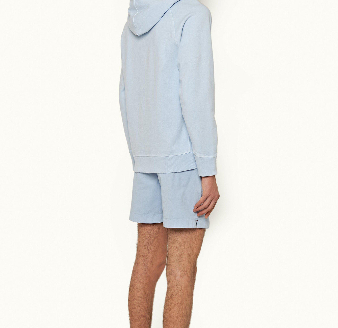 Dane Cotton Twill Longest-Length Cotton Twill Shorts | Ice Blue
