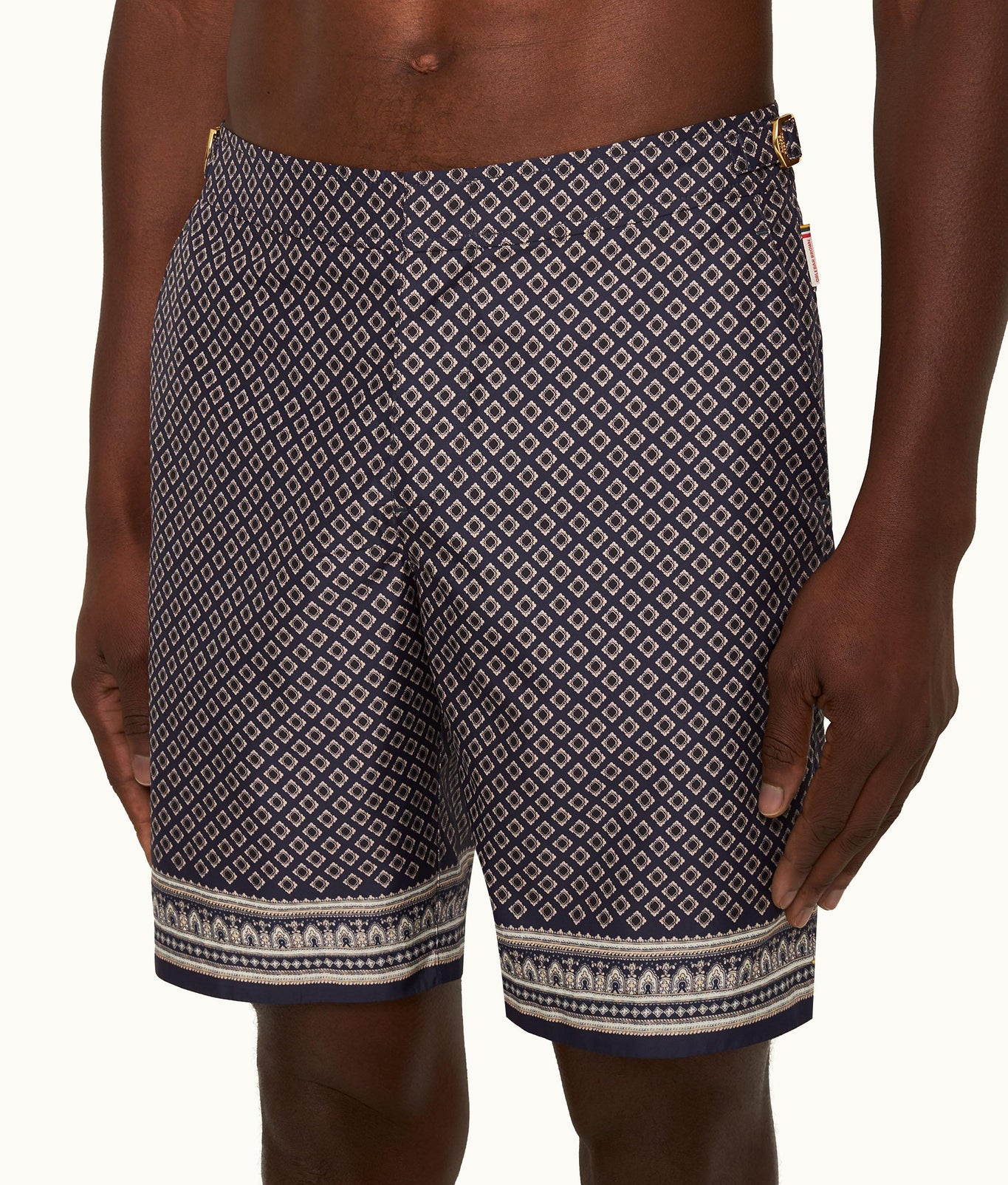 Dane Solmio Print Longer-Length Swim Shorts | Night Iris