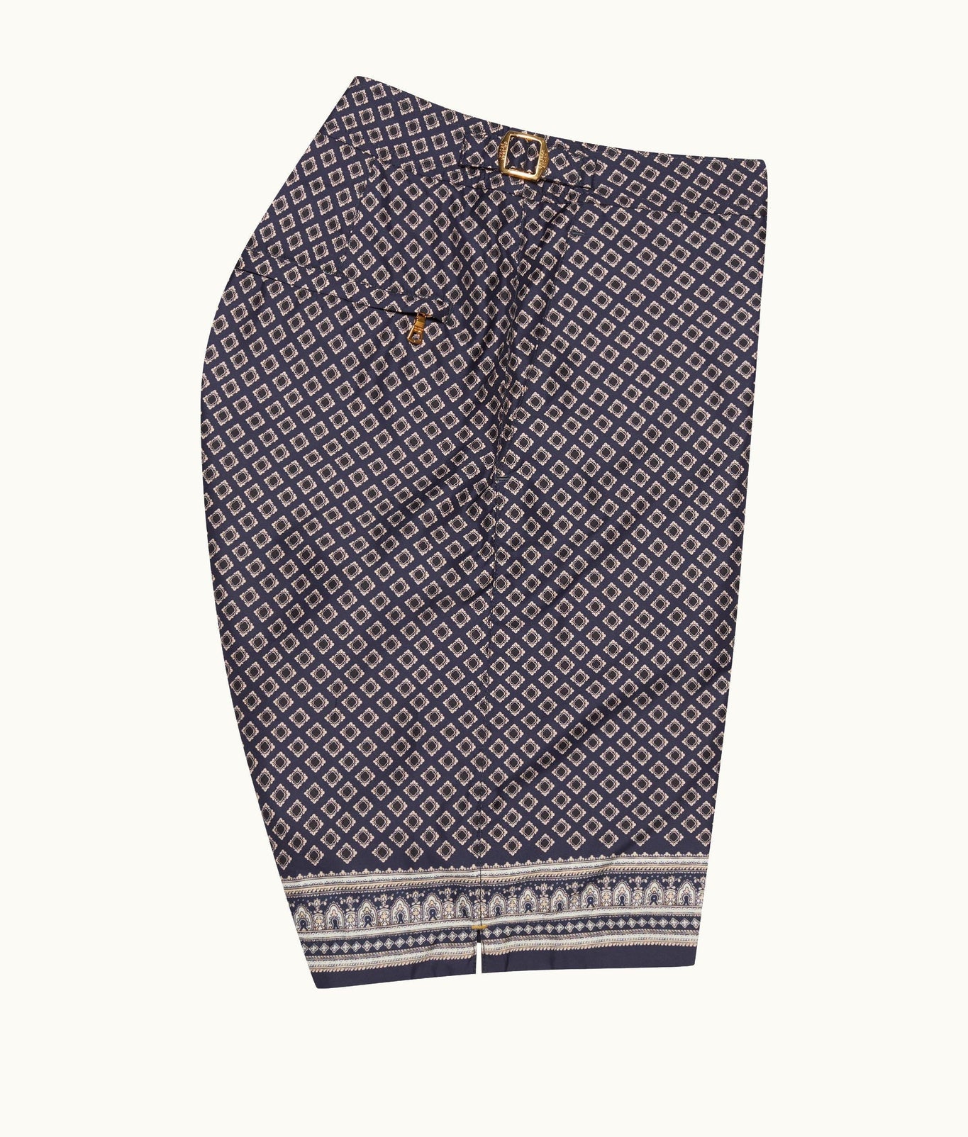 Dane Solmio Print Longer-Length Swim Shorts | Night Iris