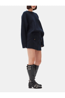 Dark Blue Mini Skirt | Sky Captain (V1)