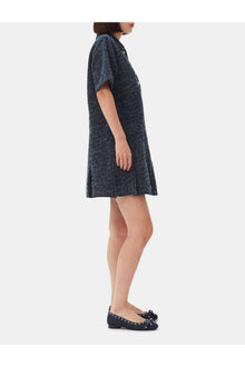 Dark Blue Textured Dress | Rinse