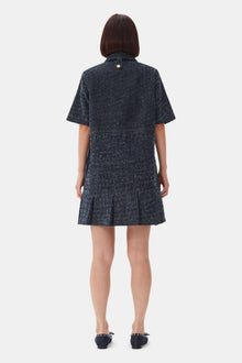 Dark Blue Textured Dress | Rinse