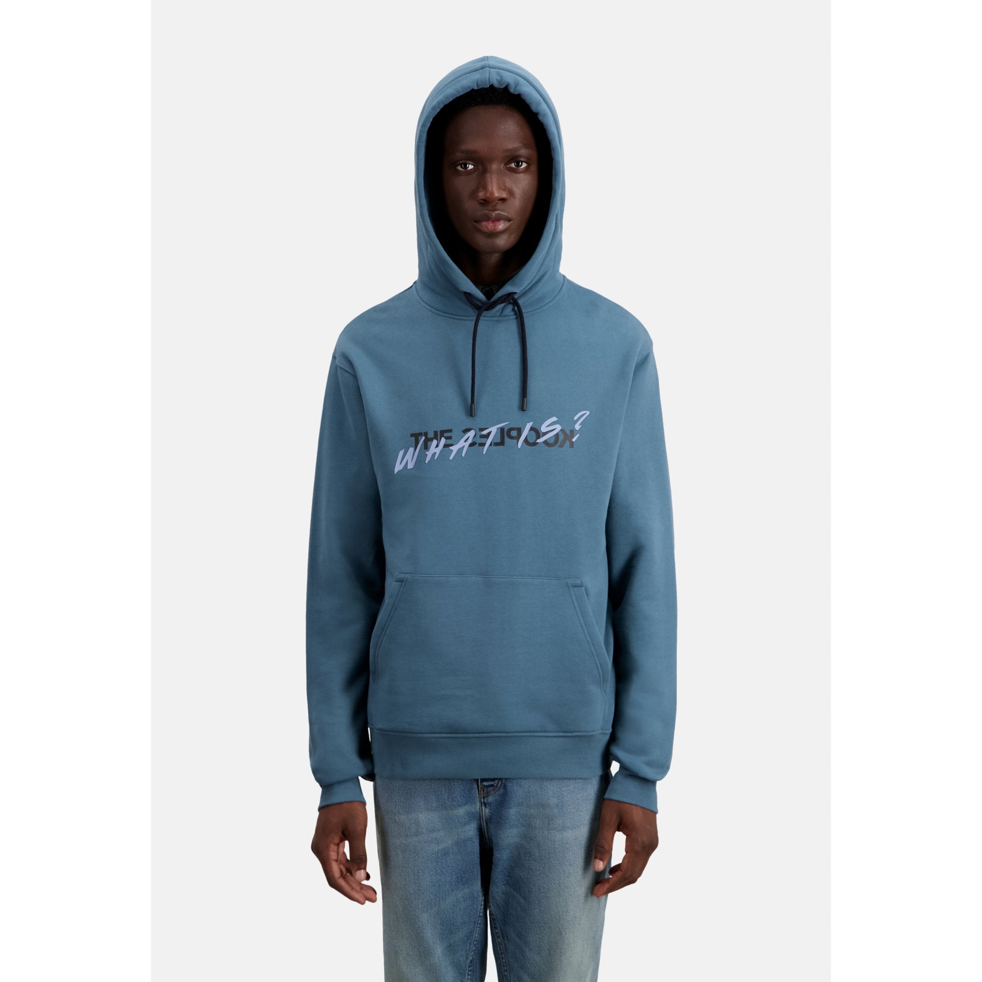 Deep What Is Hoodie | Men | Blue Petrol