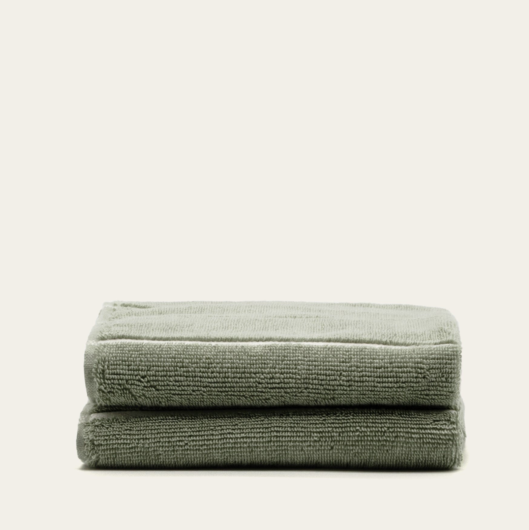 Deia Australian Cotton Towels | Sage/Ecru