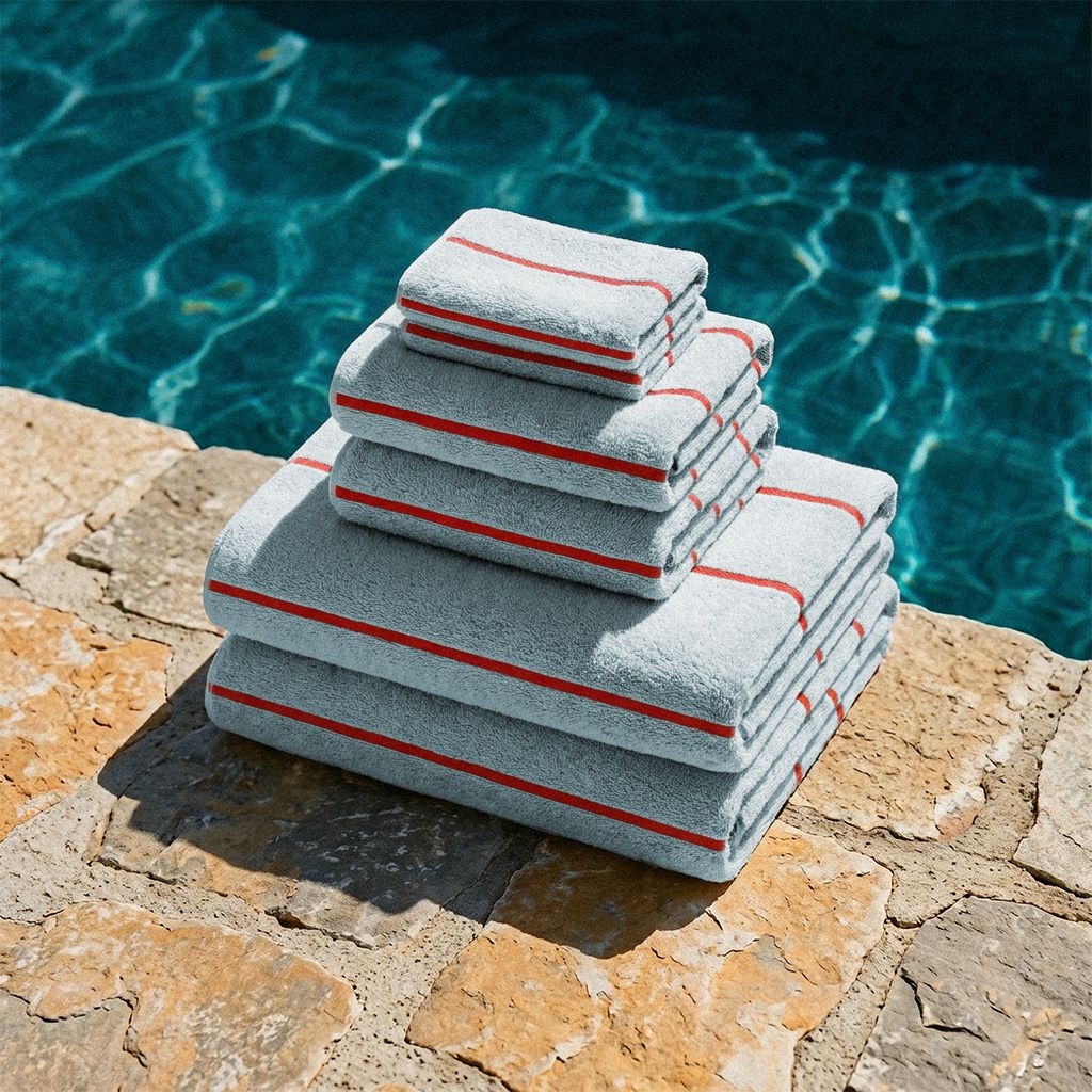 Deia Australian Cotton Towels | Sage/Ecru